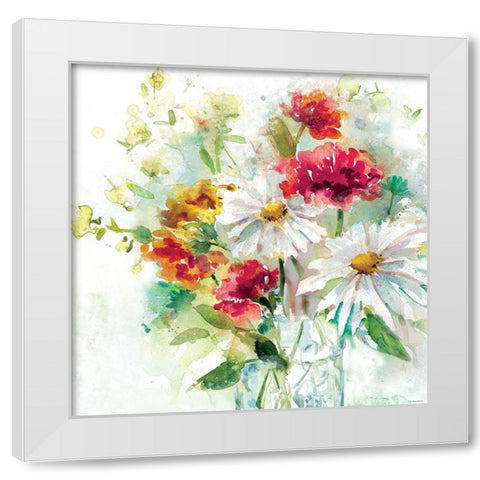 Garden Jar 2 White Modern Wood Framed Art Print by Franklin, Elizabeth