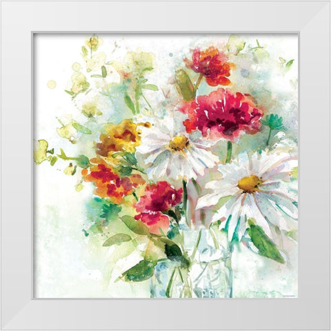 Garden Jar 2 White Modern Wood Framed Art Print by Franklin, Elizabeth