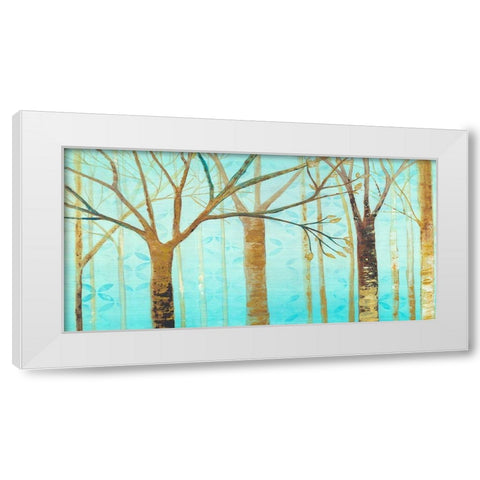 Ambient White Modern Wood Framed Art Print by TBS
