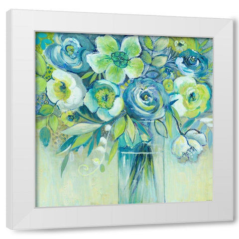 Spring Symphony White Modern Wood Framed Art Print by Summers, Elle