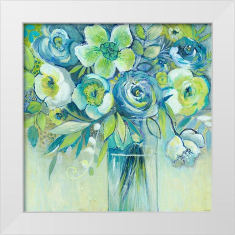 Spring Symphony White Modern Wood Framed Art Print by Summers, Elle