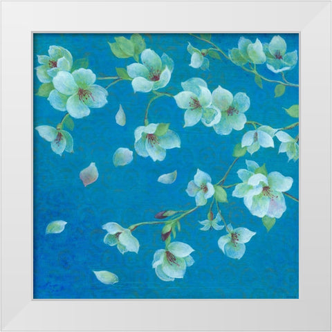 Cherry Blossom 2 White Modern Wood Framed Art Print by TBS