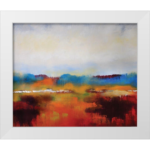 Color Review White Modern Wood Framed Art Print by Sokol-Hohne