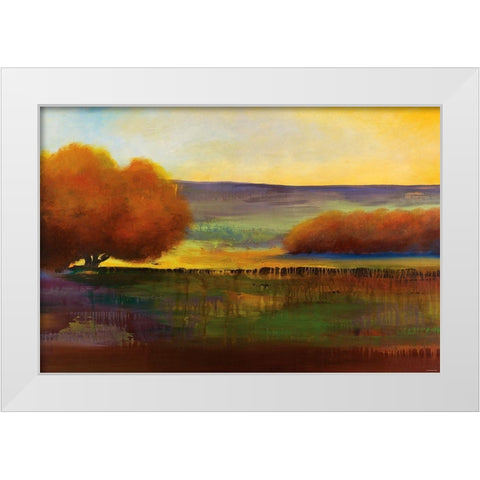 Forest White Modern Wood Framed Art Print by Sokol-Hohne