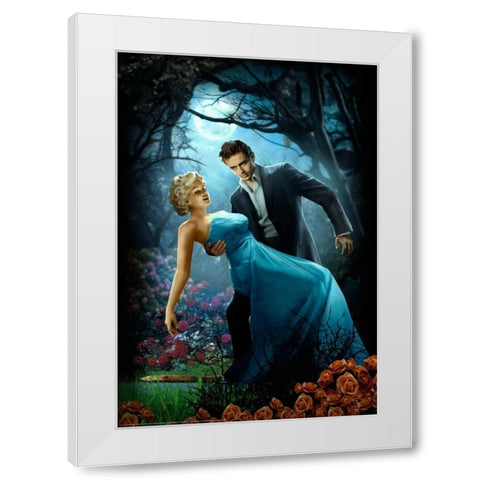 Twilight White Modern Wood Framed Art Print by Brando, JJ