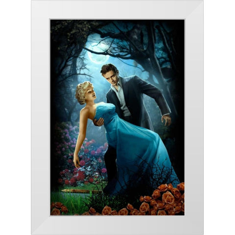 Twilight White Modern Wood Framed Art Print by Brando, JJ