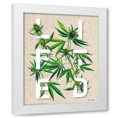 Lifted White Modern Wood Framed Art Print by Brando, JJ