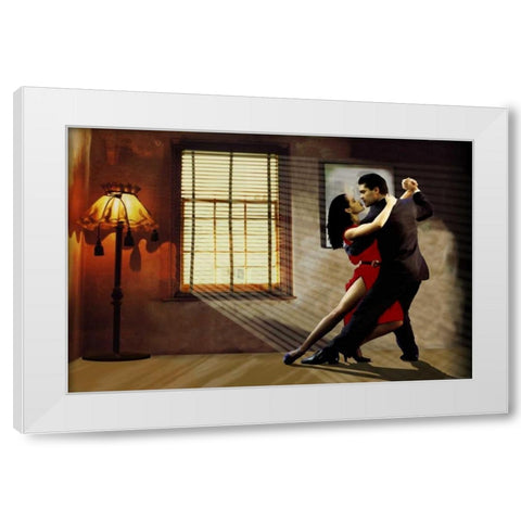 Tango White Modern Wood Framed Art Print by Ketterl, Jim