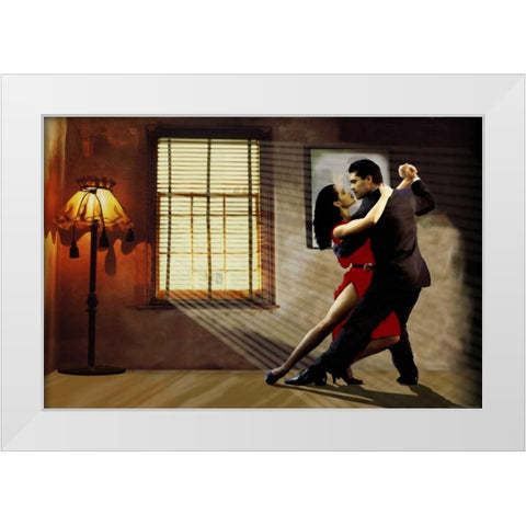 Tango White Modern Wood Framed Art Print by Ketterl, Jim