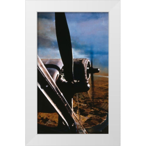 Prop Up White Modern Wood Framed Art Print by Gipe, L.