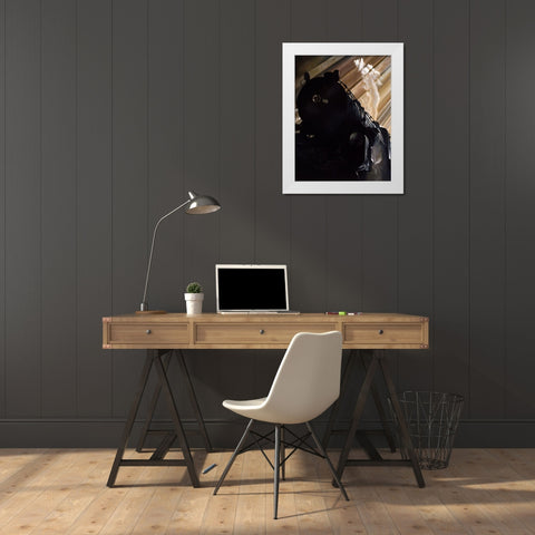 Power  White Modern Wood Framed Art Print by Gipe, L.