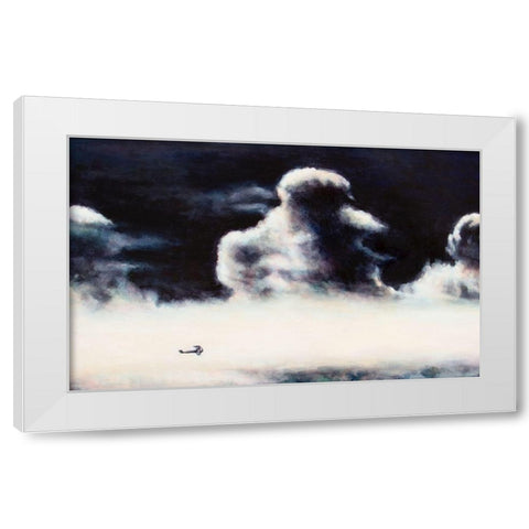 Flying High White Modern Wood Framed Art Print by Gipe, L.