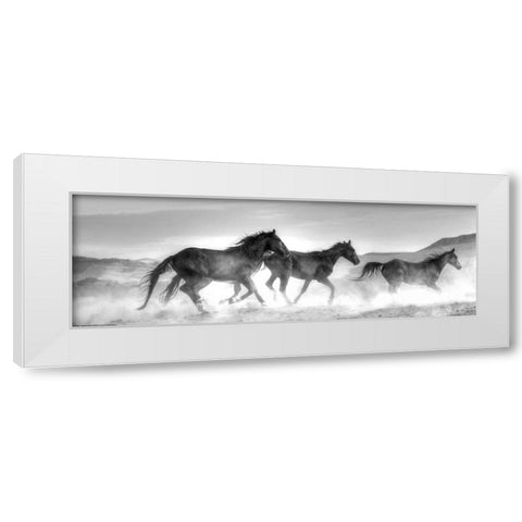 Rolling By White Modern Wood Framed Art Print by Linden, Sally