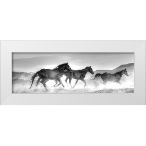 Rolling By White Modern Wood Framed Art Print by Linden, Sally