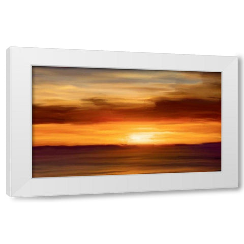 Ocean 2 White Modern Wood Framed Art Print by Linden, Sally
