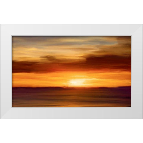 Ocean 2 White Modern Wood Framed Art Print by Linden, Sally