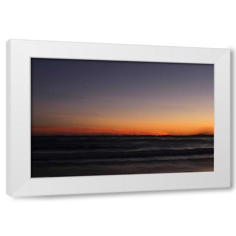 Ocean 4 White Modern Wood Framed Art Print by Linden, Sally