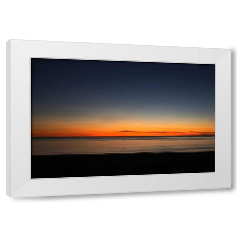 Ocean 7 White Modern Wood Framed Art Print by Linden, Sally