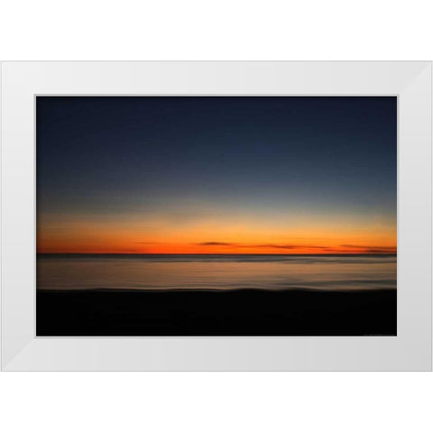 Ocean 7 White Modern Wood Framed Art Print by Linden, Sally