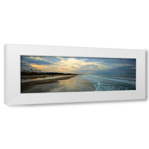 Beach Sky White Modern Wood Framed Art Print by Linden, Sally