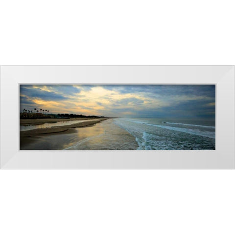 Beach Sky White Modern Wood Framed Art Print by Linden, Sally