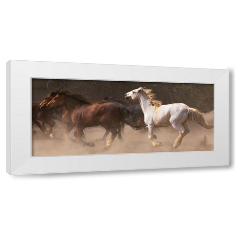 Run Away Wilds White Modern Wood Framed Art Print by Linden, Sally