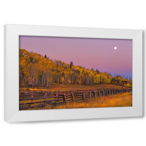 Sunrise Rideway #2  White Modern Wood Framed Art Print by Linden, Sally