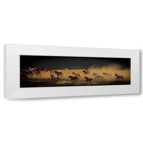 Into The Wild White Modern Wood Framed Art Print by Linden, Sally