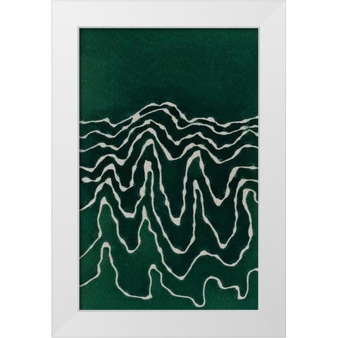 Greenlanscape White Modern Wood Framed Art Print by Van, Laura
