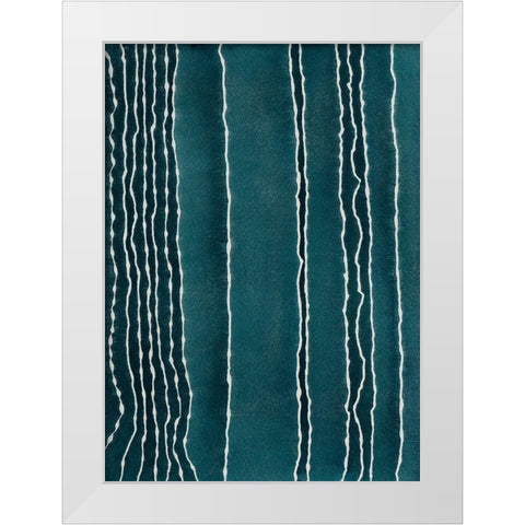 Staying Calm White Modern Wood Framed Art Print by Van, Laura