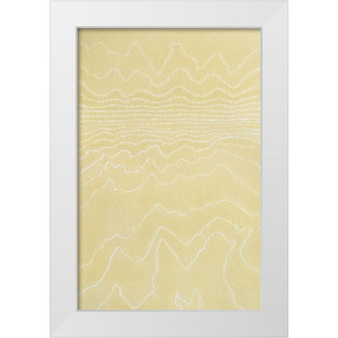 Plains Of Sand White Modern Wood Framed Art Print by Van, Laura