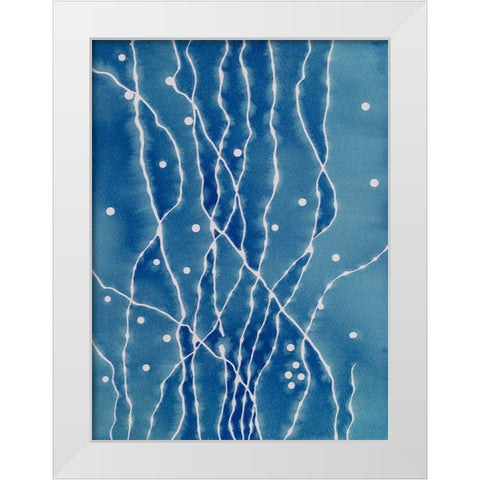 Seeing Thru White Modern Wood Framed Art Print by Van, Laura