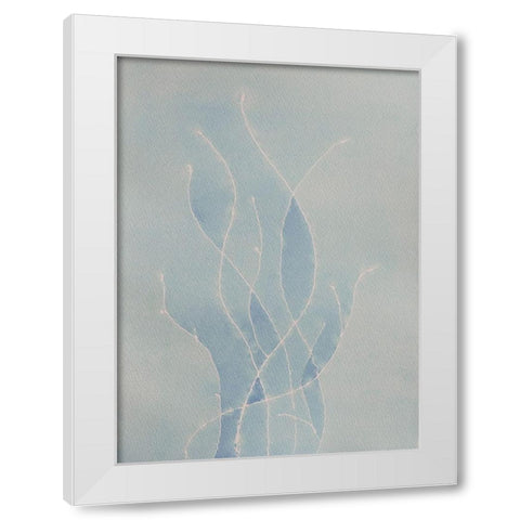 The Flame White Modern Wood Framed Art Print by Van, Laura