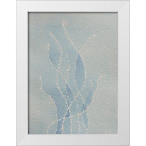 The Flame White Modern Wood Framed Art Print by Van, Laura
