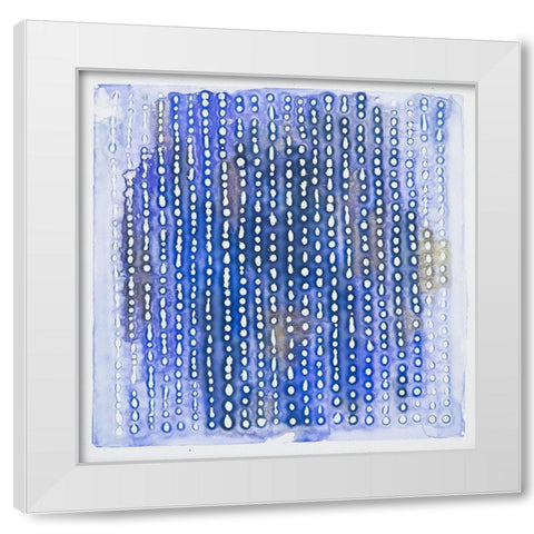 The Message White Modern Wood Framed Art Print by Van, Laura
