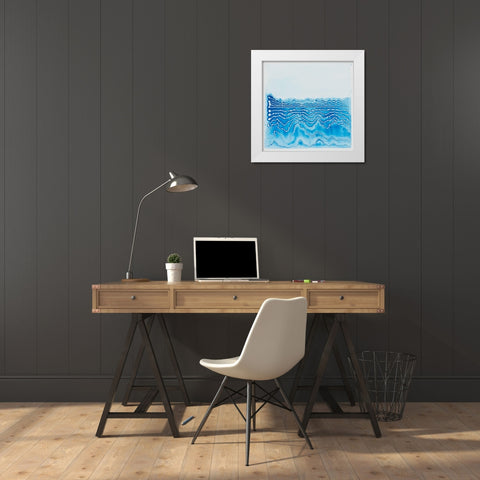 The River White Modern Wood Framed Art Print by Van, Laura