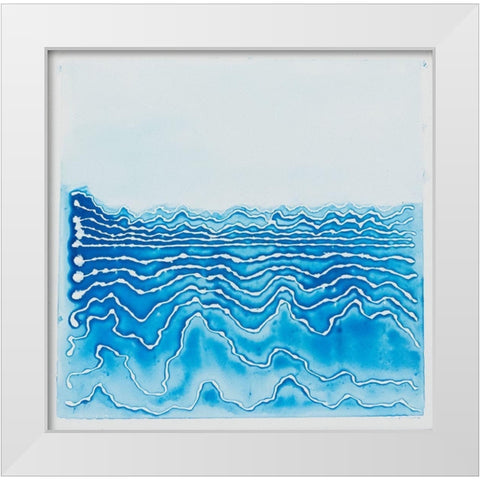 The River White Modern Wood Framed Art Print by Van, Laura