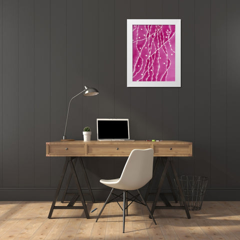 Our Body White Modern Wood Framed Art Print by Van, Laura
