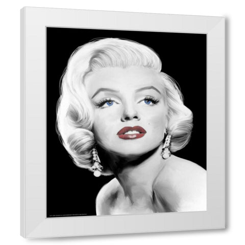 Stardust White Modern Wood Framed Art Print by Michaels, Jerry