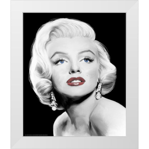 Stardust White Modern Wood Framed Art Print by Michaels, Jerry