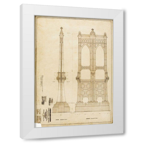 B And T White Modern Wood Framed Art Print by MTA