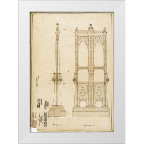 B And T White Modern Wood Framed Art Print by MTA