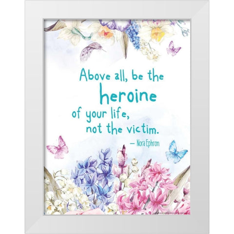 Inspired 10 White Modern Wood Framed Art Print by Nobleworks, Inc.