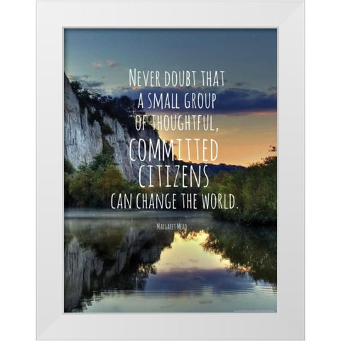 Quote 2 White Modern Wood Framed Art Print by Nobleworks, Inc.