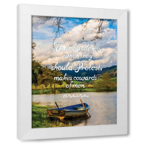 Quote 6 White Modern Wood Framed Art Print by Nobleworks, Inc.