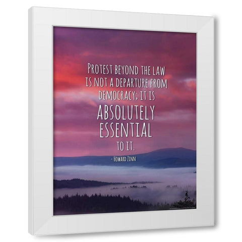 Quote 7 White Modern Wood Framed Art Print by Nobleworks, Inc.