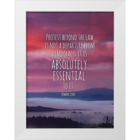 Quote 7 White Modern Wood Framed Art Print by Nobleworks, Inc.