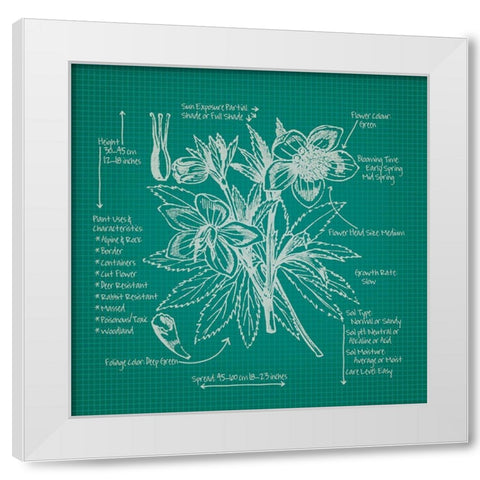 Blueprints 5 White Modern Wood Framed Art Print by Nobleworks, Inc.