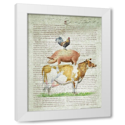 Farm Stand B1 White Modern Wood Framed Art Print by Nobleworks, Inc.