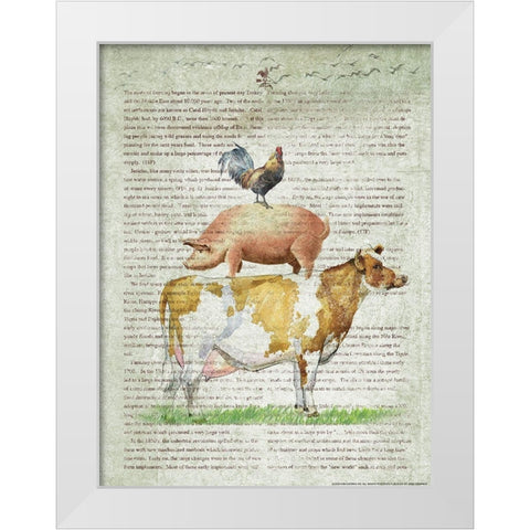 Farm Stand B1 White Modern Wood Framed Art Print by Nobleworks, Inc.